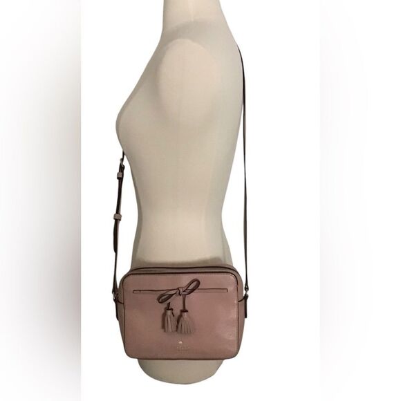 Kate Spade Pebbled Grain Leather Pale Pink Crossbody Bag - Picture 11 of 12